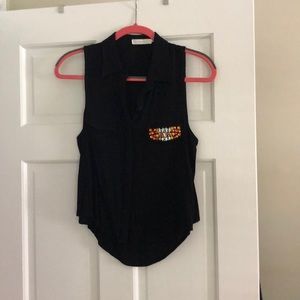 LUSH black dress tank top